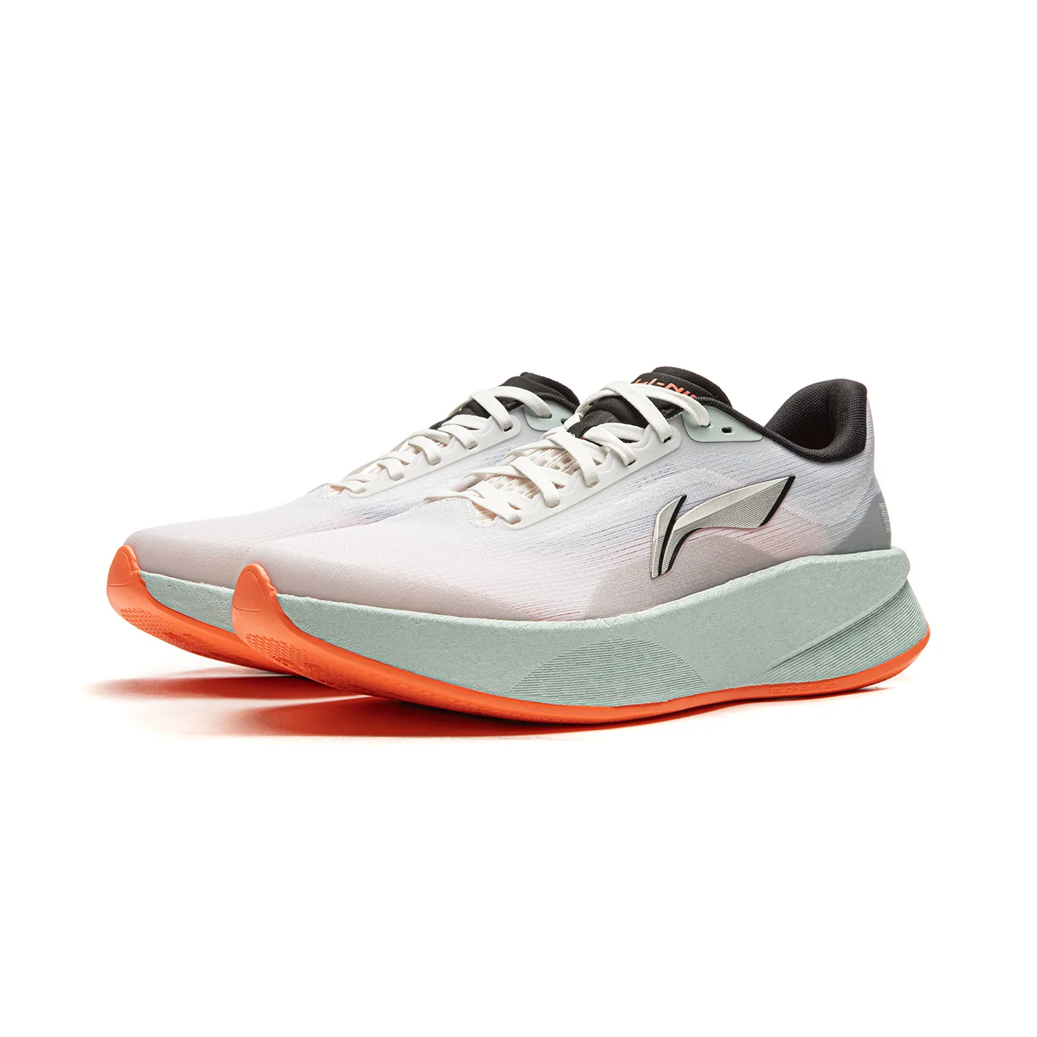 Li-Ning Shadowman Cushioning Slip Resistant Abrasion Resistant Lightweight Rebound низкие кроссовки для бега мужские, standard белый — фото 4