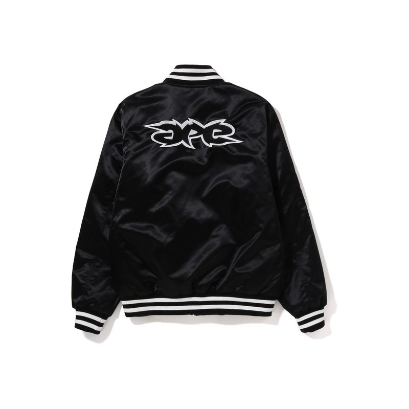 Bape Ape Футболка свободного кроя из нейлона A BATHING APE, черный BKX — фото 3