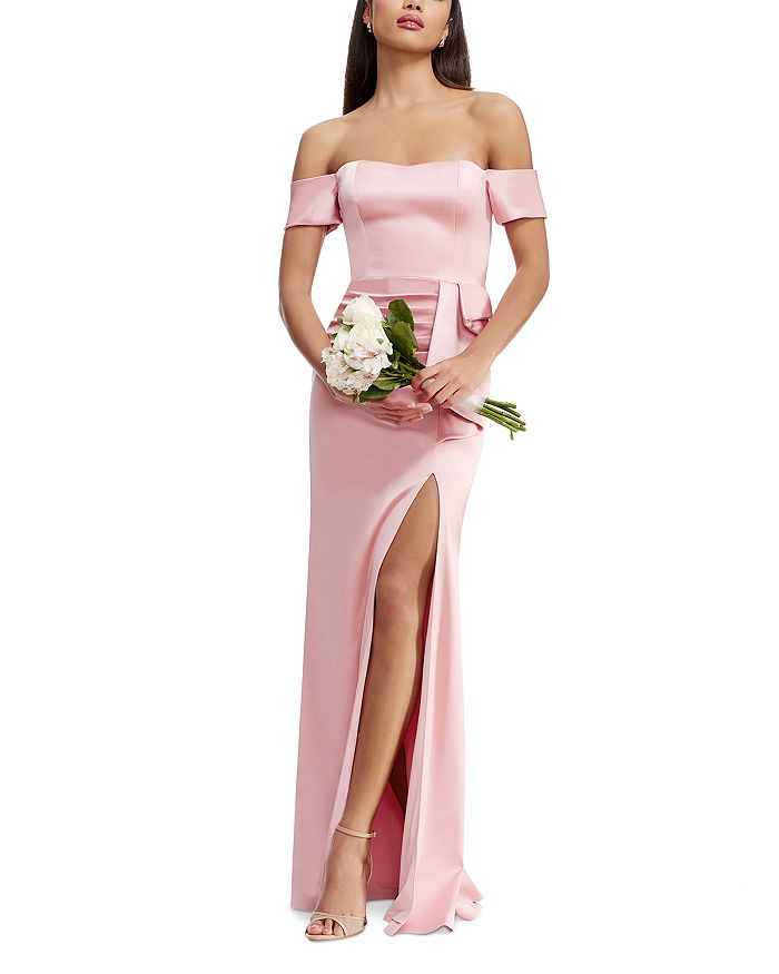 

Платье Gabrielle с открытыми плечами Dress the Population, розовый