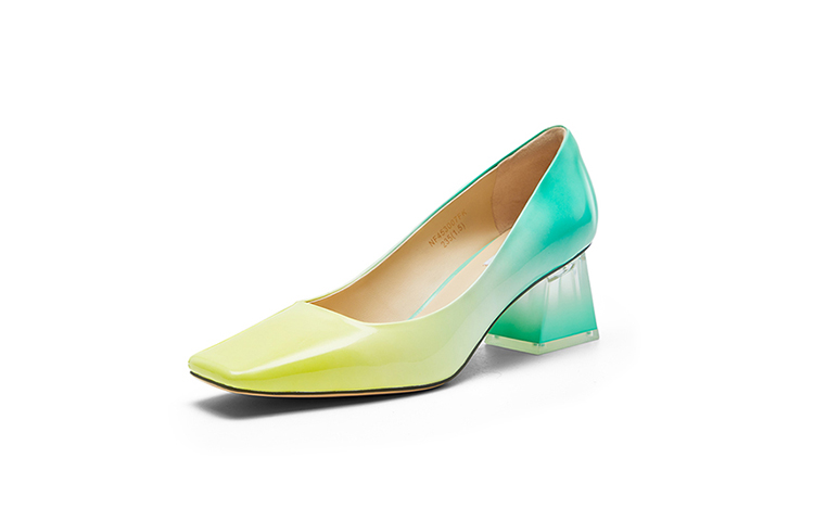 NINE WEST Красно-оранжевые женские туфли на массивном каблуке, цвет Reddish-Orange — фото 4