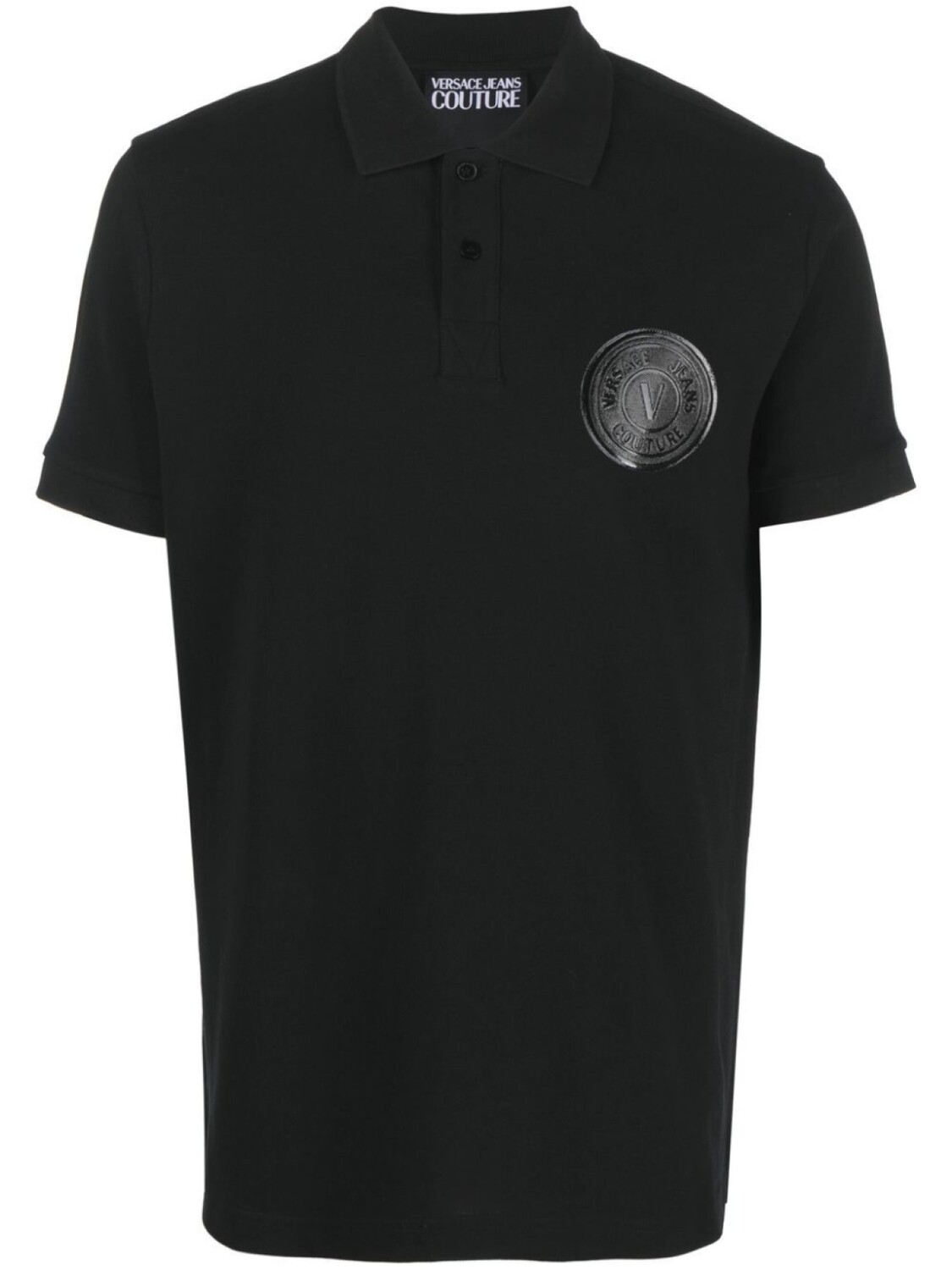 

Versace Jeans Couture рубашка поло с логотипом, черный