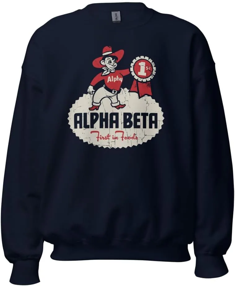 

Bygone Brand Alpha Beta свитшот Unisex Retro