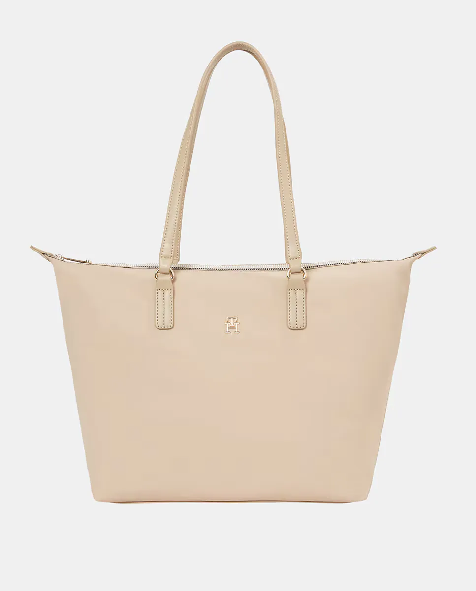 

Сумка в стиле Tote с фирменными деталями Tommy Hilfiger, бежевый