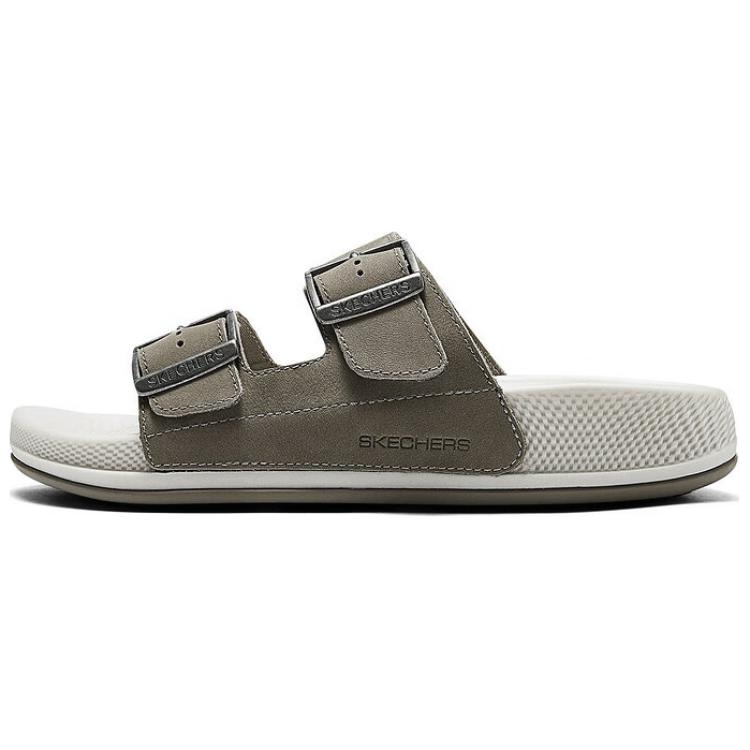 Шлепанцы Hyper Slide женские бежевые/коричневые Skechers