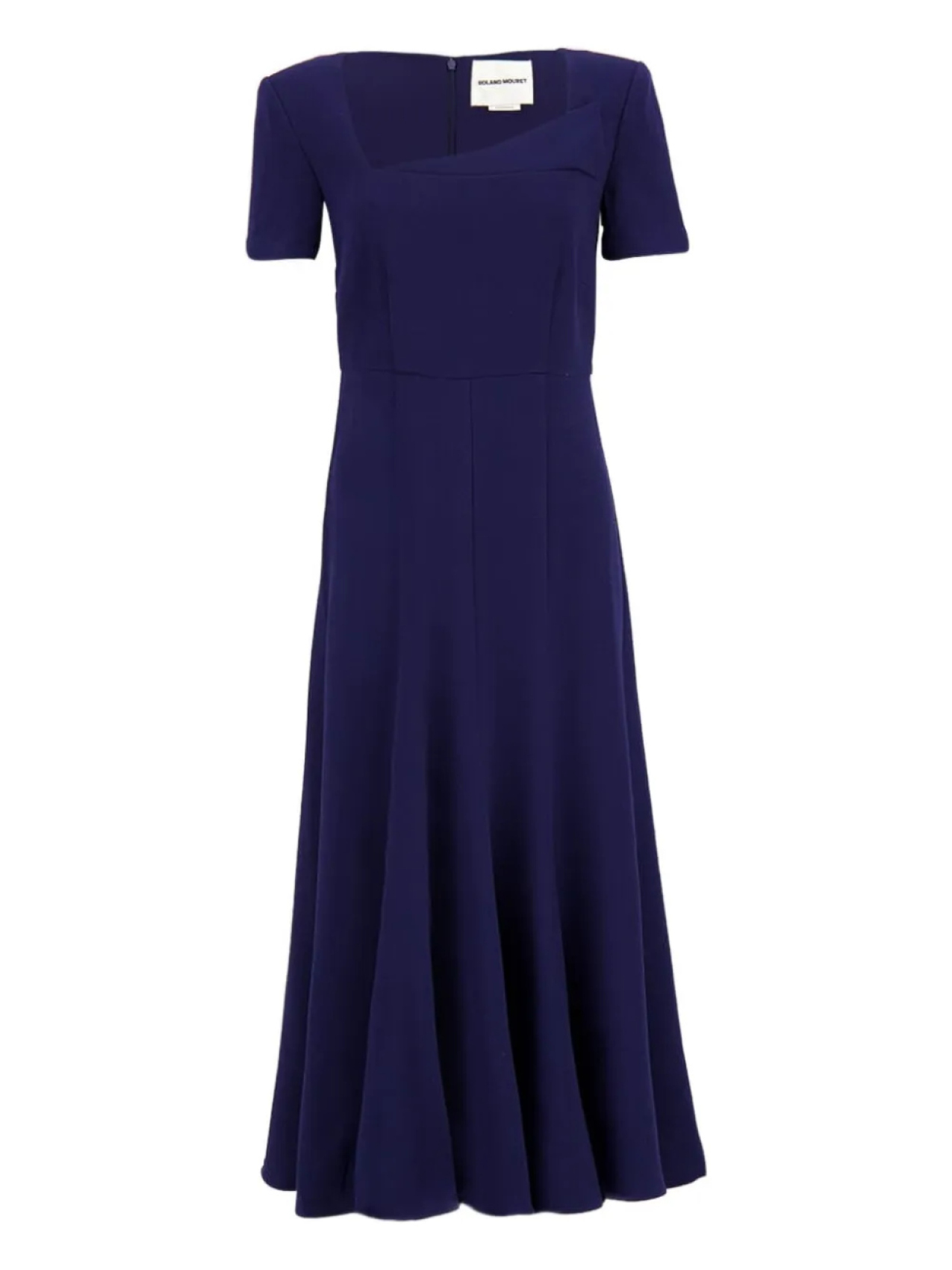 

Платье миди из шерстяного крепа Roland Mouret, синий