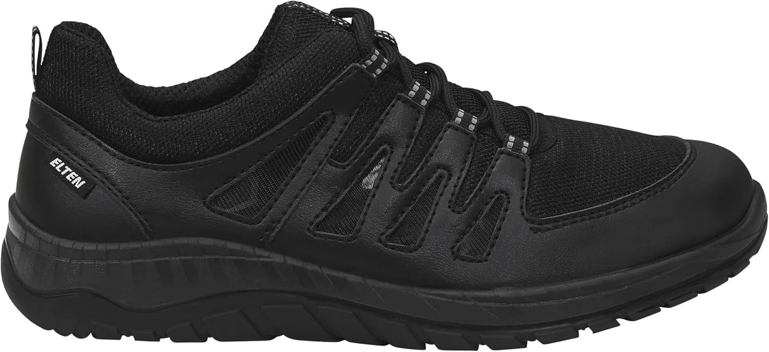 Рабочие ботинки ELTEN Maddox Air Mesh Black Low ESD O1, женские и мужские, текстильные, легкие, спортивные, черный — фото 2