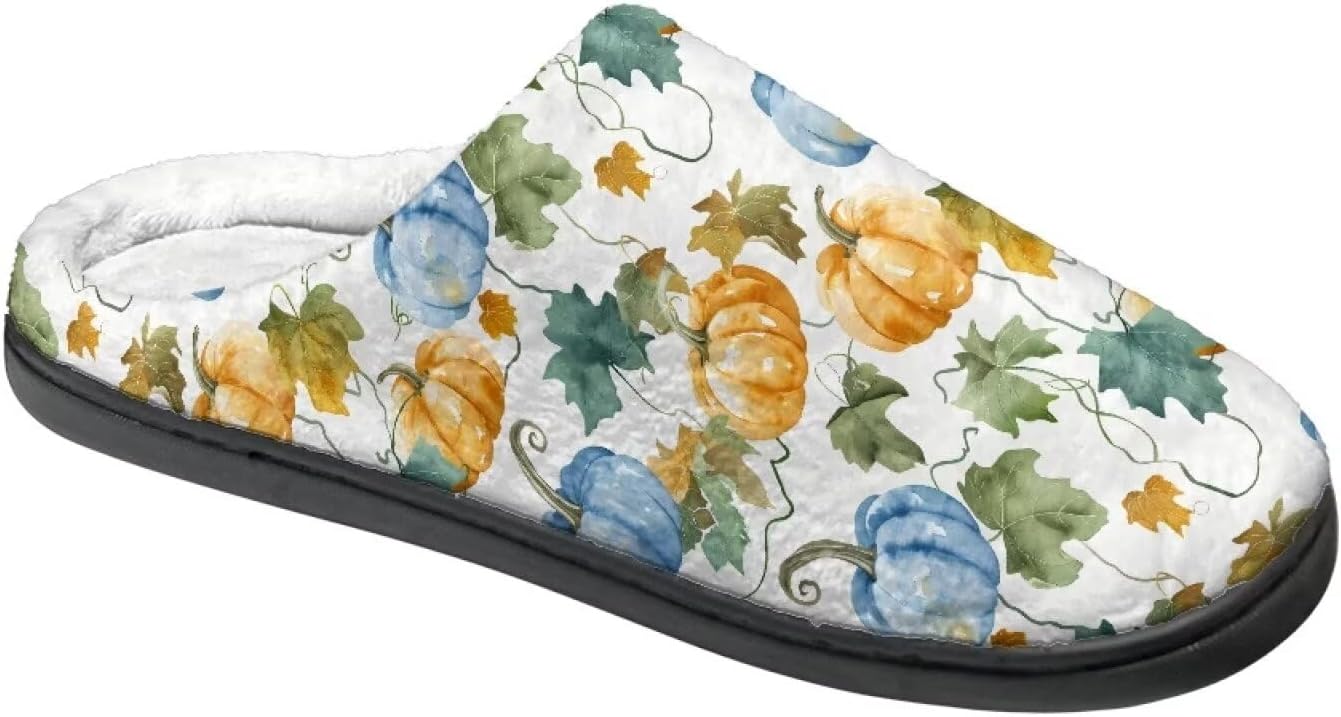 

Тапочки для женщин и мужчин, домашние мягкие плюшевые тапочки с мемори-пеной, теплые Rweroyiu, Pumpkin