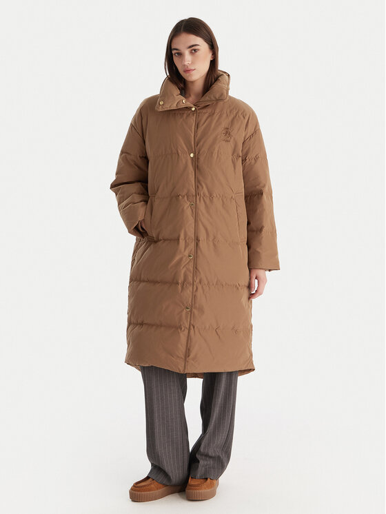 

Пуховик relaxed fit WW0WW47279 Tommy Hilfiger, бежевый