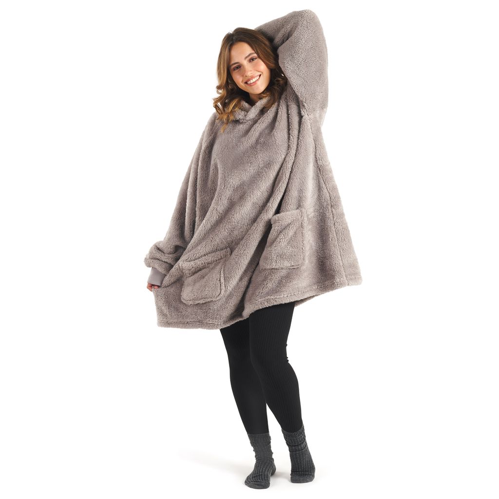 

Blumtal Hoodie Blanket with Sleeves and Hood - носимое одеяло с рукавами, серый