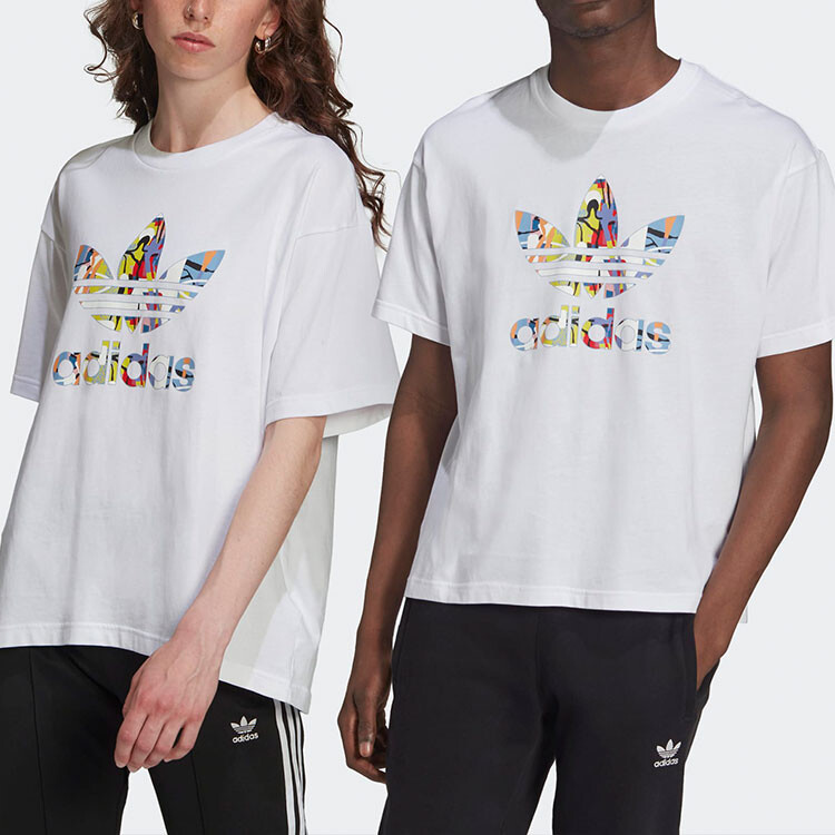 Футболка LOVE UNITES унисекс белая Adidas Originals, белый — фото 4
