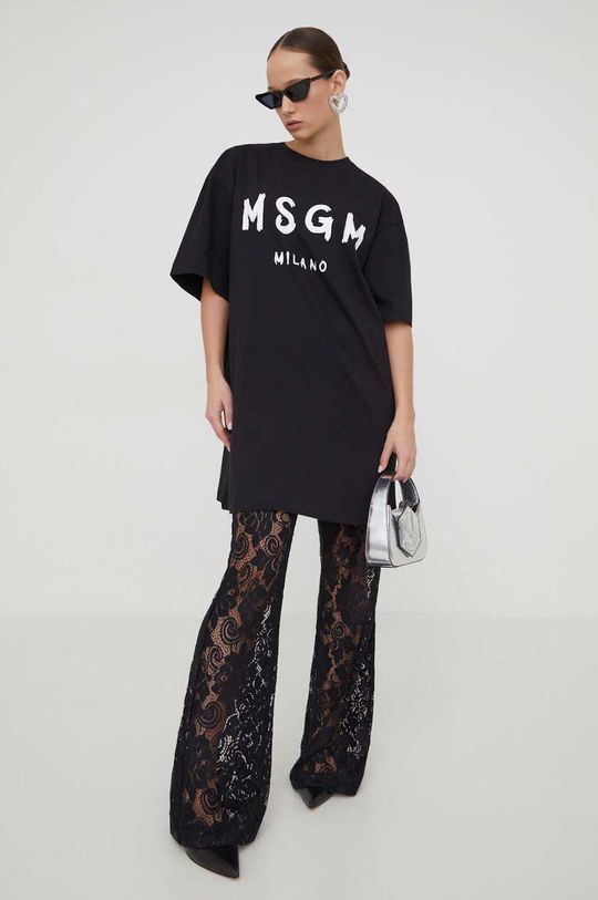 

Хлопковое платье MSGM, черный