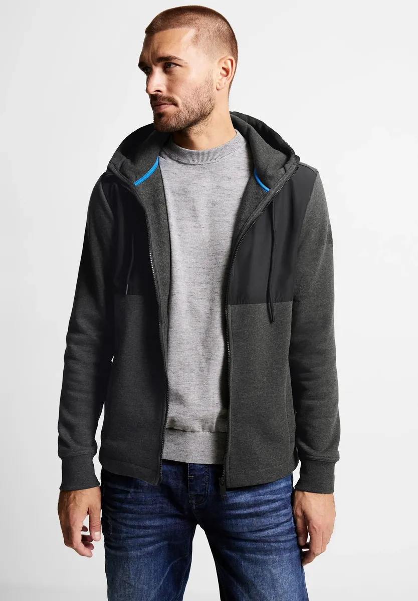 

STREET ONE МУЖСКАЯ толстовка с капюшоном Street One Men, серый