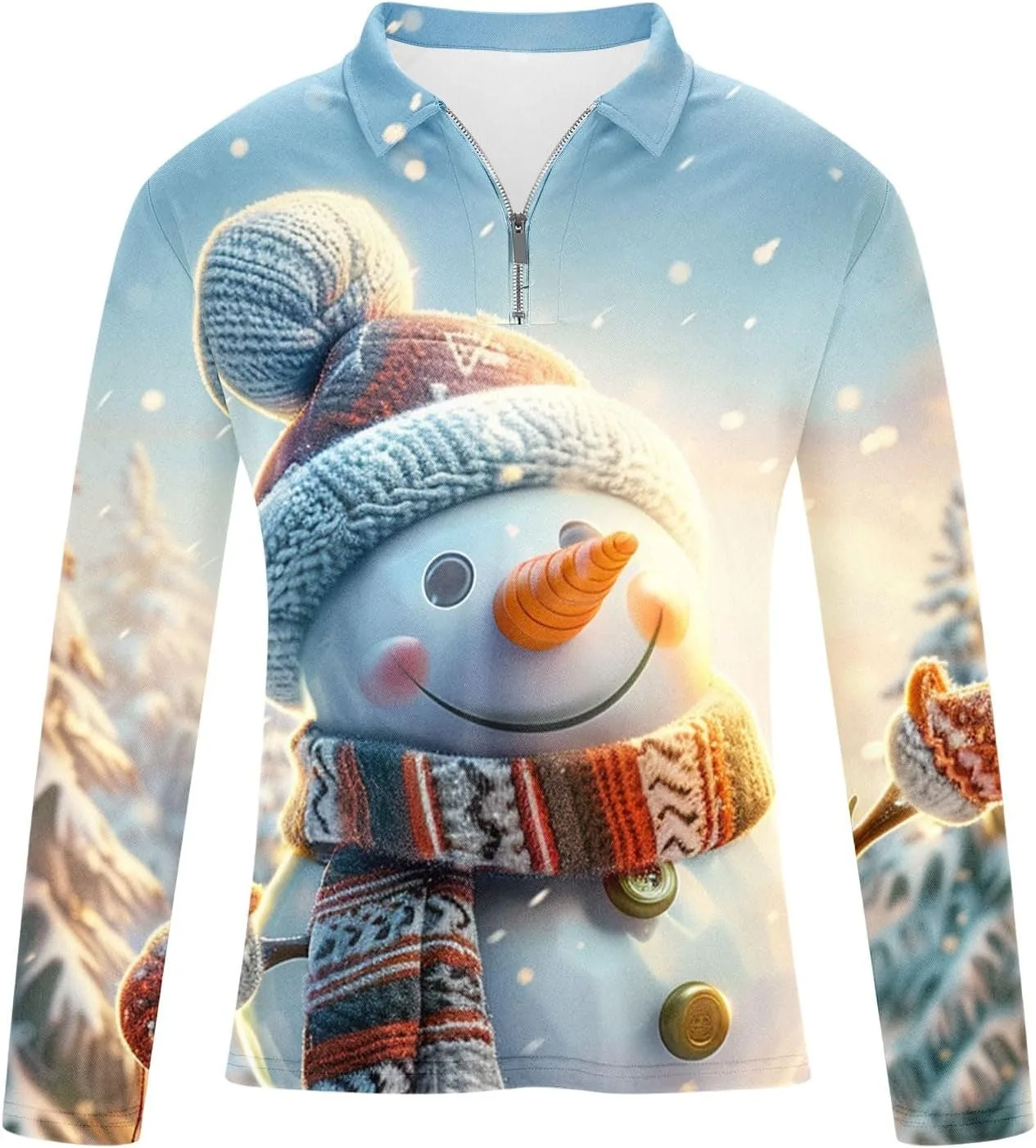 Футболка с принтом Ugly Christmas для мужчин — фото 4