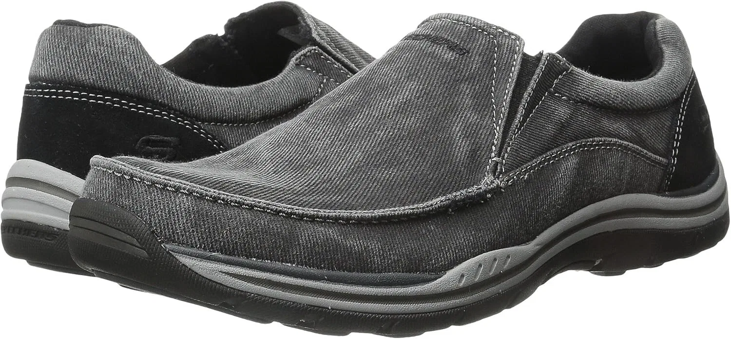 Мужские мокасины Skechers Expected-Avillo, Black — фото 2