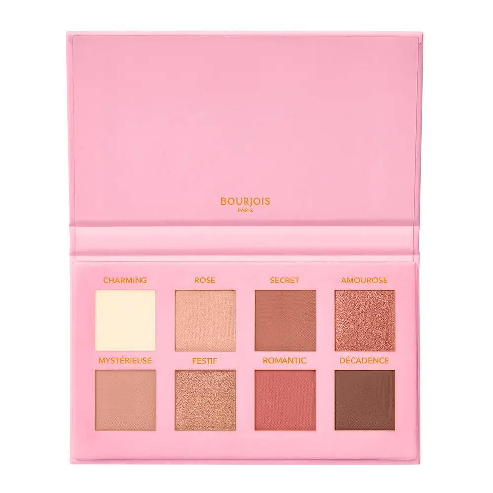Тени для век Volume glamour soirs de paris paleta de sombras de ojos Bourjois, цвет 02-Rose Glamour, 1 шт. — фото 2