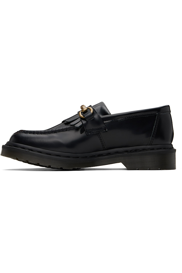 Аделаида гладкие кожаные лоферы с килти Dr. Martens, черный — фото 3