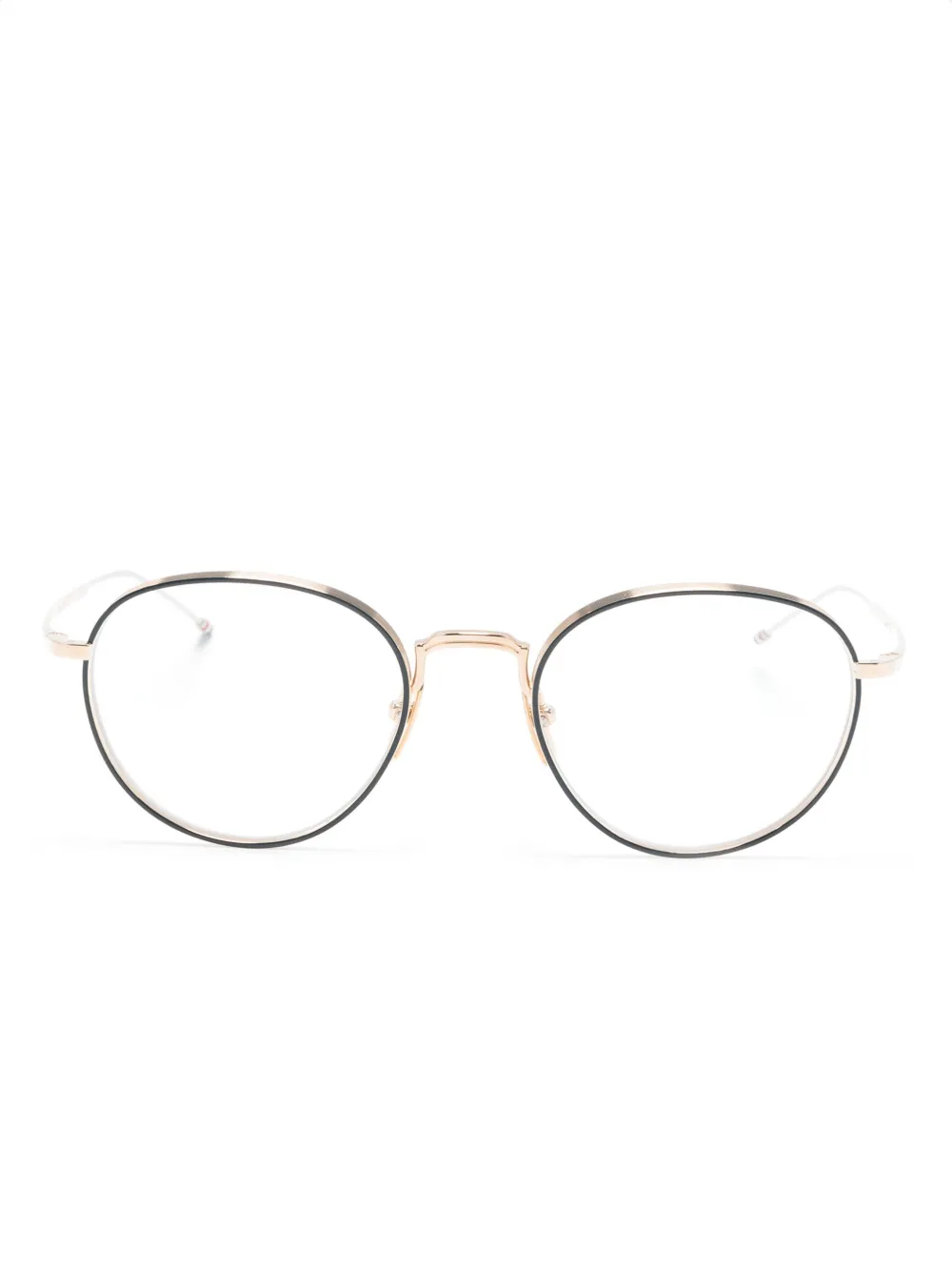 

Очки в круглой оправе Thom Browne Eyewear, золотой
