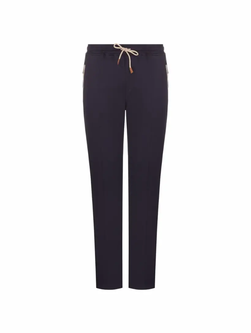 

Хлопковые спортивные брюки Eleventy, тёмно-синий