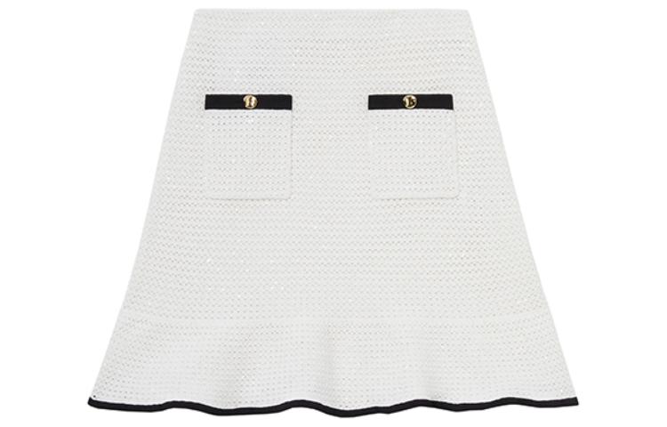 

Секвинированная кружевная мини-юбка Self-portrait, белый