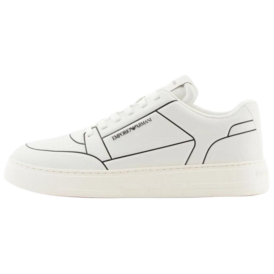 

EMPORIO ARMANI Низкие кроссовки для скейтбординга, мужские, белые