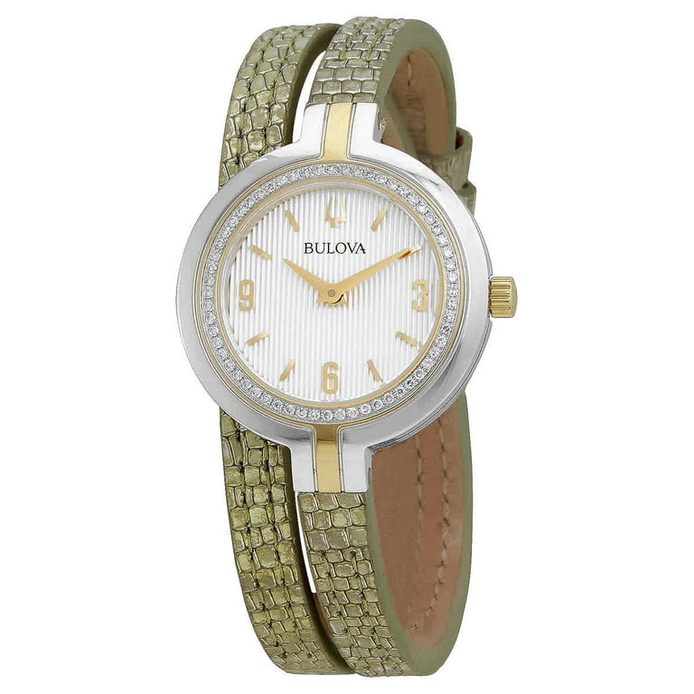 

Женские кварцевые часы Bulova Rhapsody 30 мм, зеленый