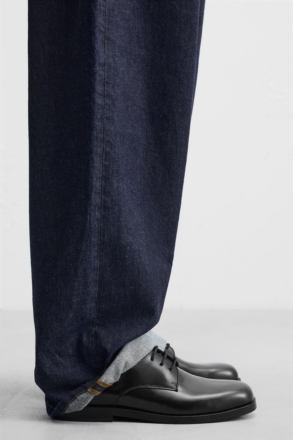 

Шикарные кожаные туфли ZARA, черный