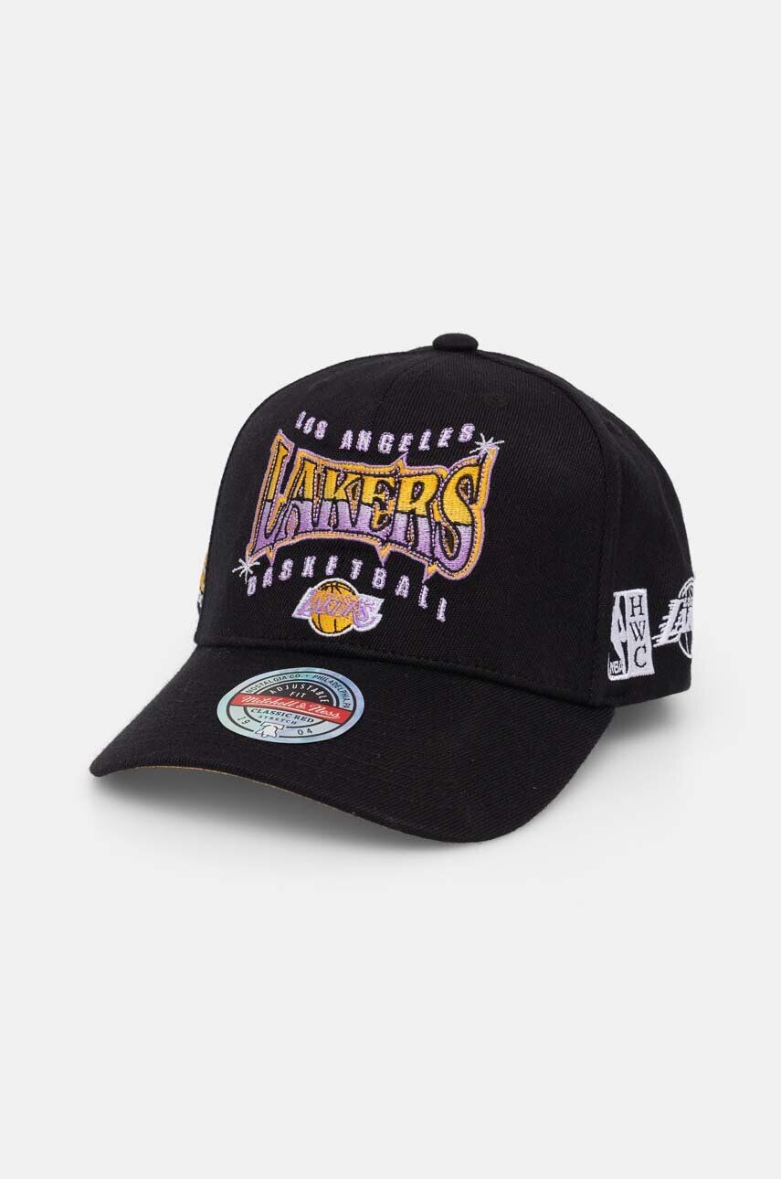 

Кепка Mitchell&Ness с козырьком с добавлением хлопка Los Angeles Lakers, черный