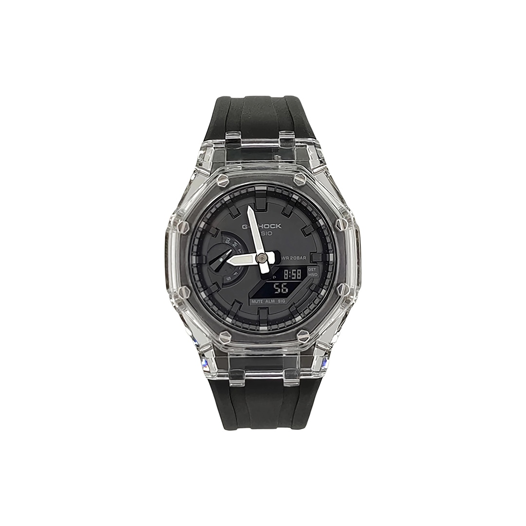 

CASIO Часы Men Liquid Crystal/Analog Dual Display Series Black Watch, Glacier Phantom Black