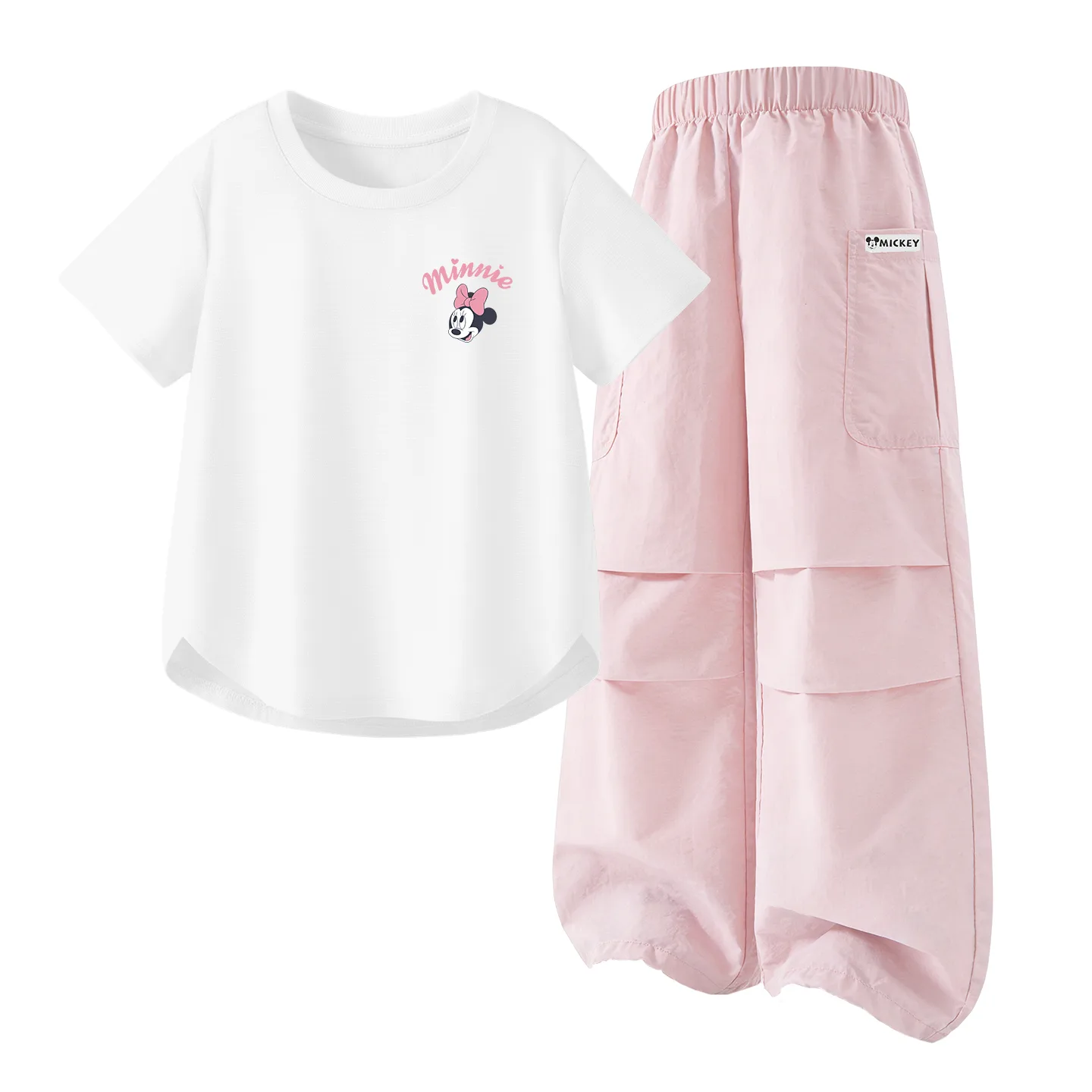 Детская спортивная футболка с круглым вырезом Disney, Silicone Di Lift Eye K Begonia Pink+Di HU Long Hook-and-Loop Magnolia Pink — фото 4