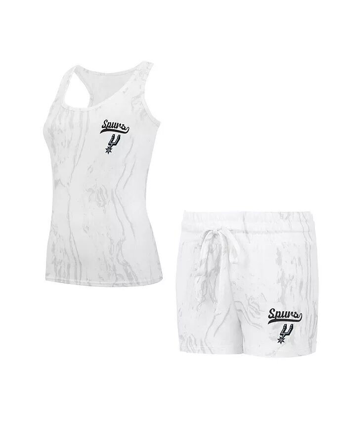 

Женский комплект из белых шорт и майки San Antonio Spurs Quartz Concepts Sport