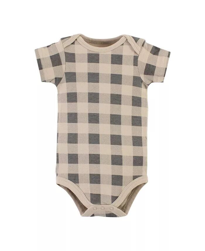 Боди и штаны для мальчиков из хлопка, Snuggle Bear с коротким рукавом Hudson Baby — фото 3