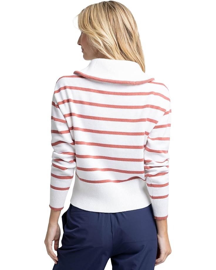 

Свитер Southern Tide Maizy 1/4 Zip Sweater, цвет Dusty Coral