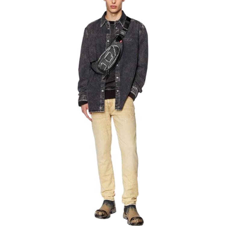 DIESEL Джинсы мужские beige yellow — фото 4