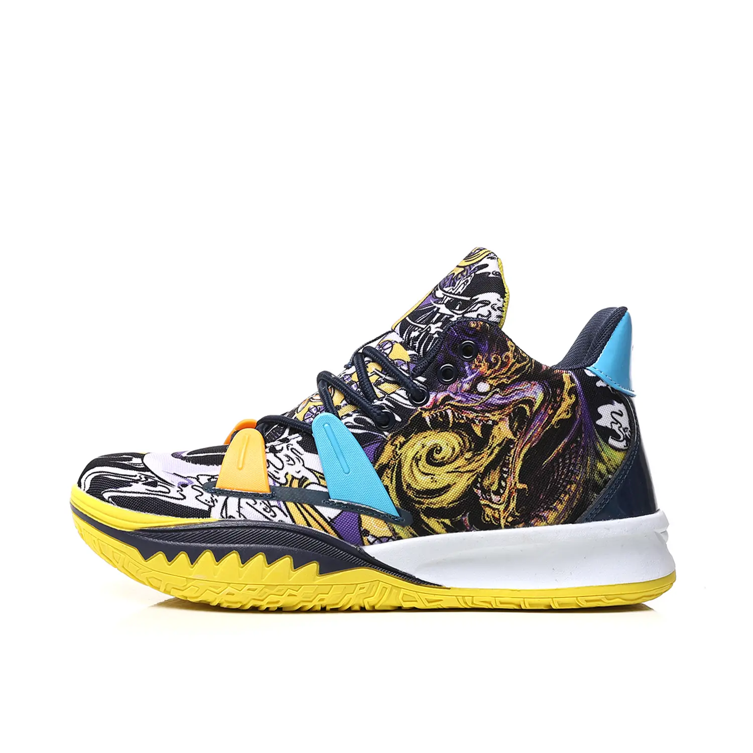 Баскетбольные кроссовки Basketball Shoes Unisex Mid-Top Burcome, цвет Lake Green Orange — фото 4