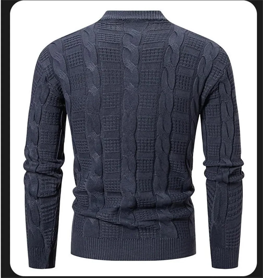Мужской свитер с высоким воротником Slim Fit — фото 2