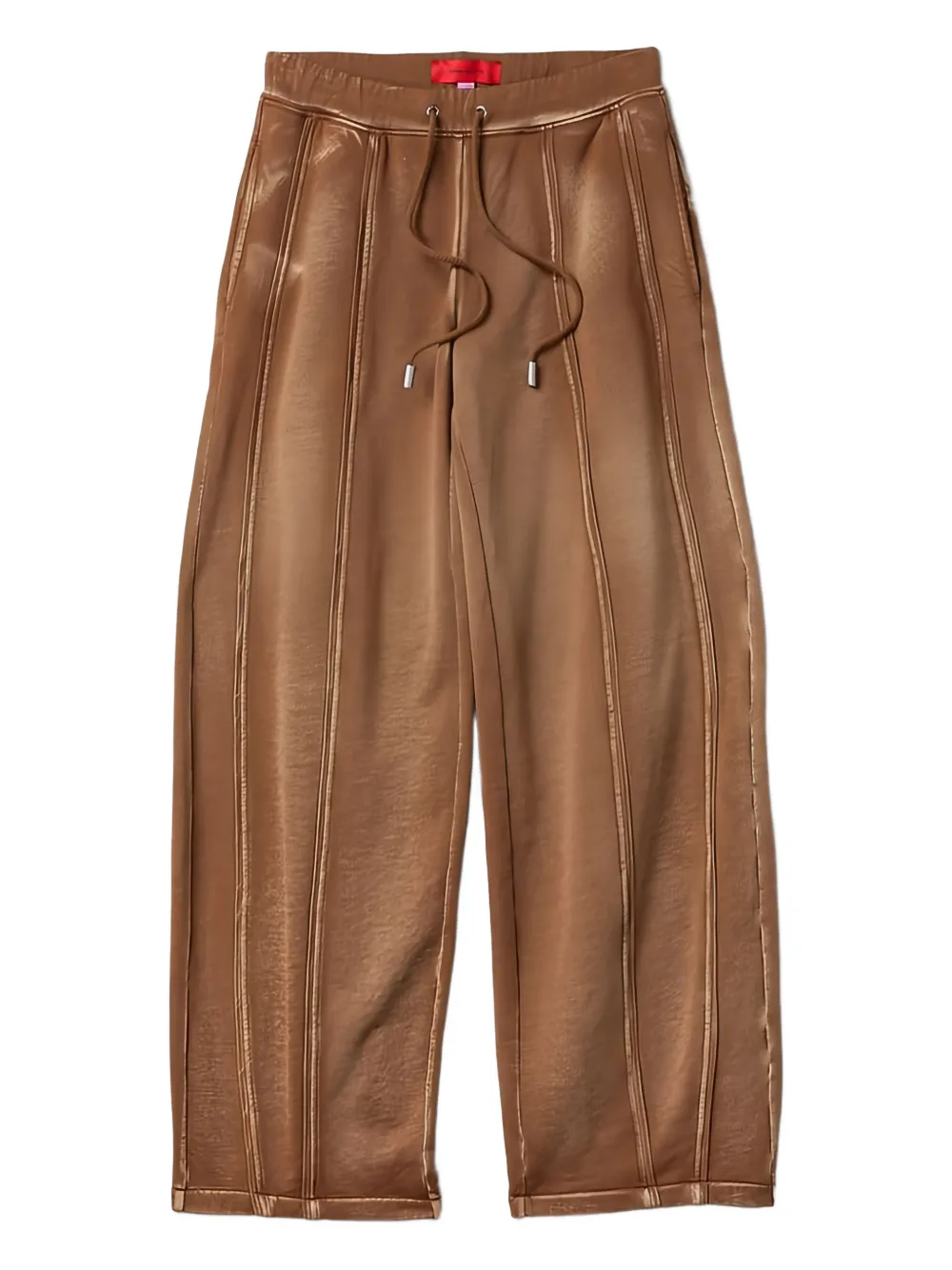 

Хлопковые спортивные брюки Eckhaus Latta, коричневый