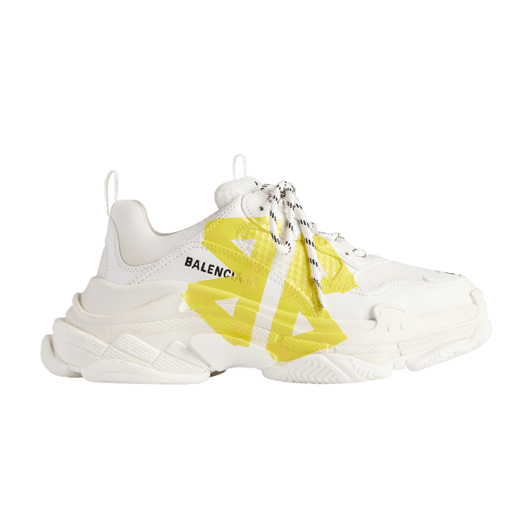 

Кроссовки Balenciaga Triple S Sneaker 'Tape Type - White Yellow', белый