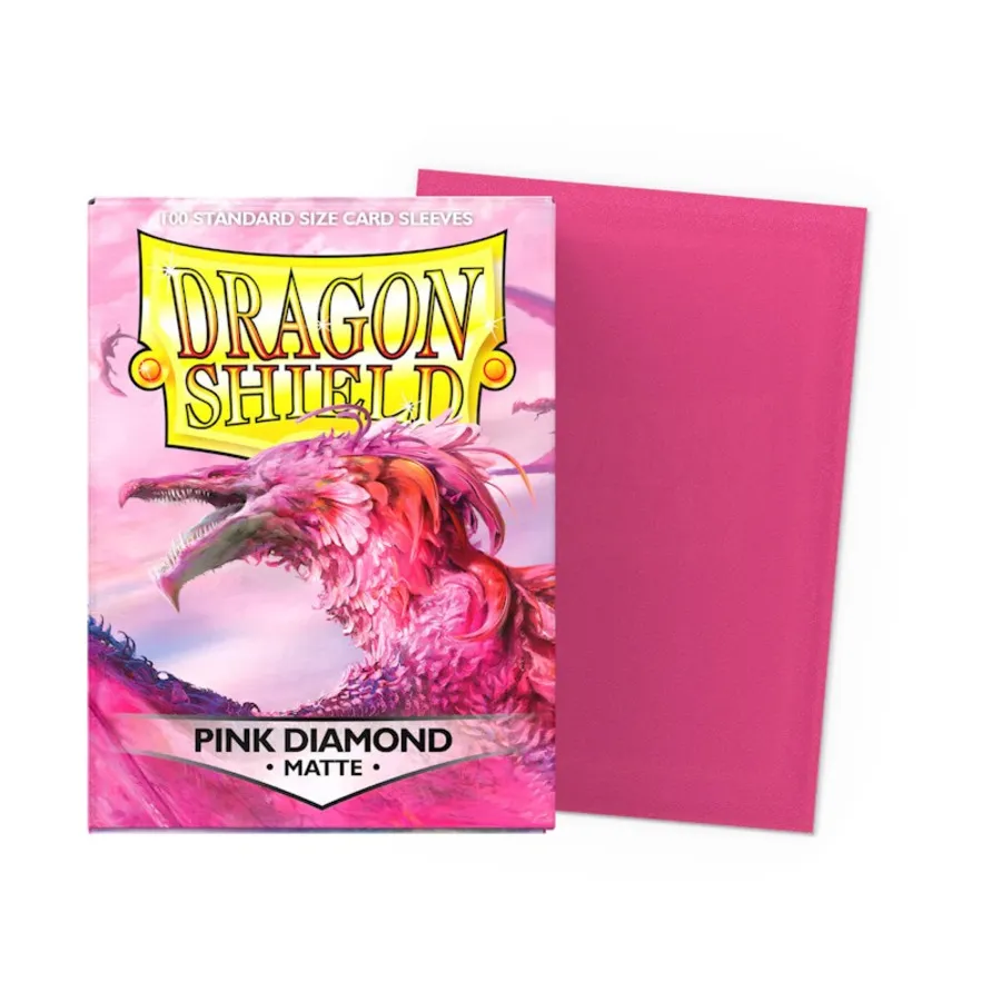 

Стандартные рукава — Розовый бриллиант (10 упаковок по 100 шт.), Dragon Shield - Card Sleeves - Standard Matte