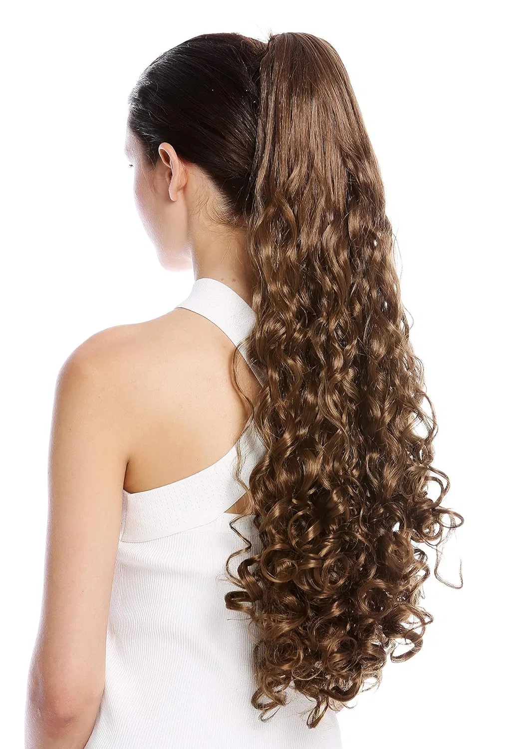 Очень длинный кудрявый хвост-коса WIG ME UP N440-V-12, 60 см Wig Me Up, Golden Brown (12)