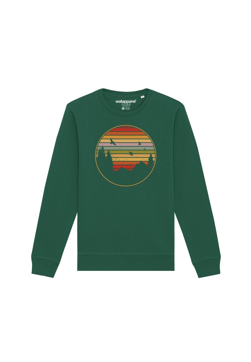 

Толстовка SUNSET BERGE & TANNEN watapparel, темно-зеленый