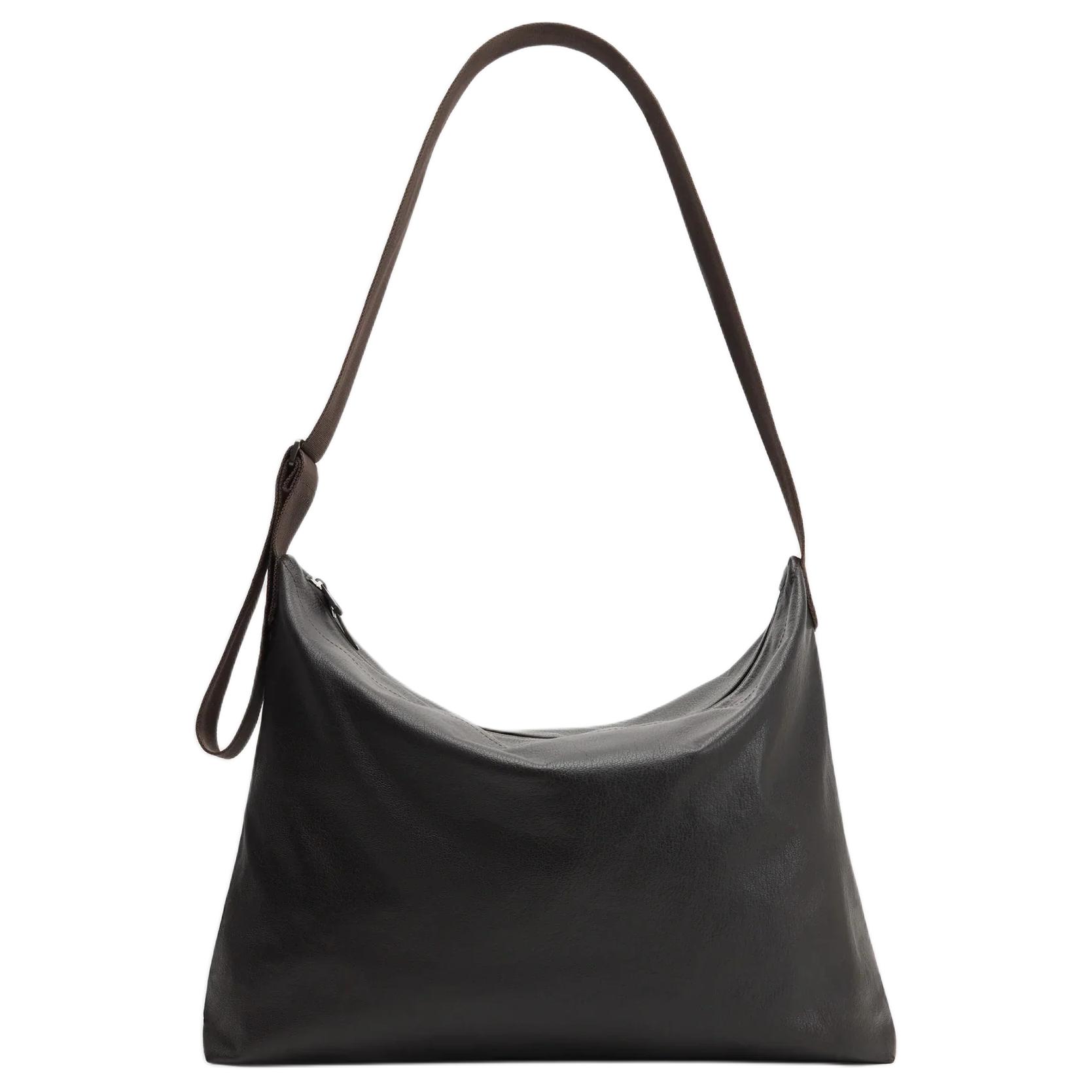 

Lemaire Сумка через плечо из телячьей кожи Large Women's Dark Chocolate