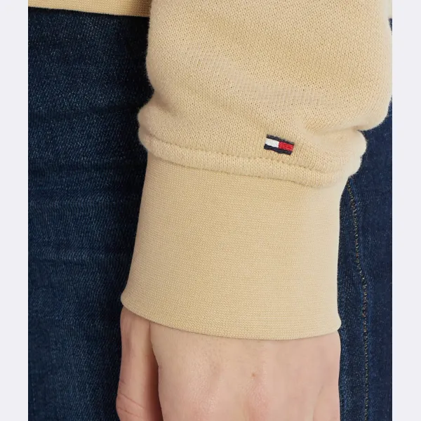 Толстовка стандартного кроя reg mini Corp 1985 года Tommy Hilfiger, бежевый — фото 3
