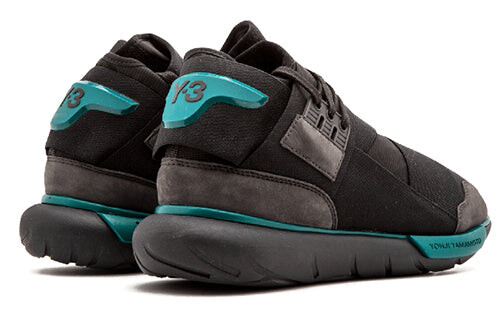 Кроссовки adidas Y-3 Qasa High 'Charcoal Black', черный — фото 3