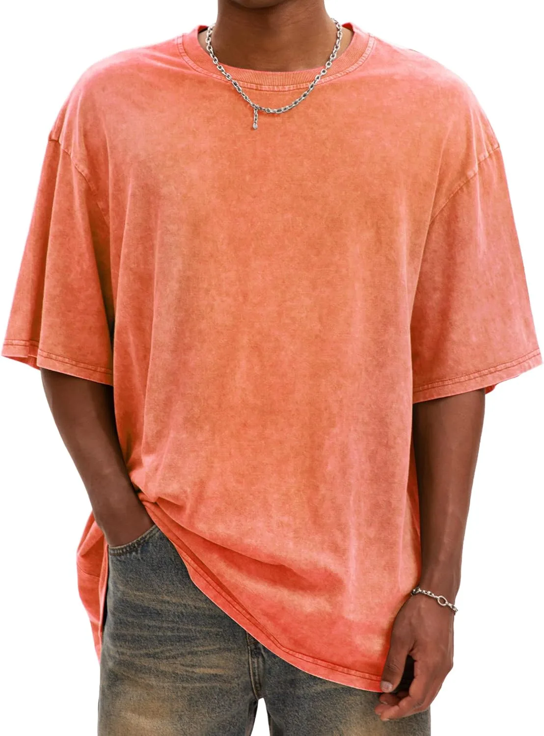 

Футболка Oversized Vintage Cotton Acid Wash Heavyweight Loose Fit Unisex