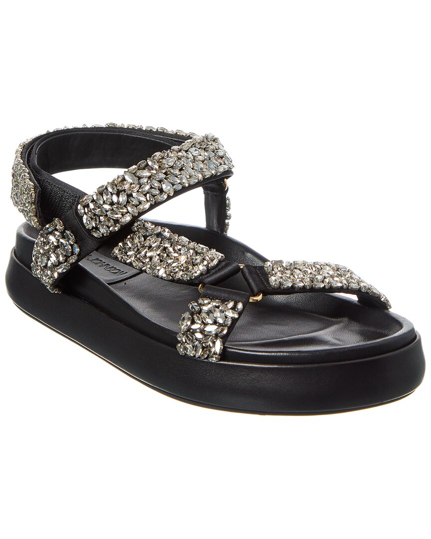 Ulla Johnson Leather Sandal, черный