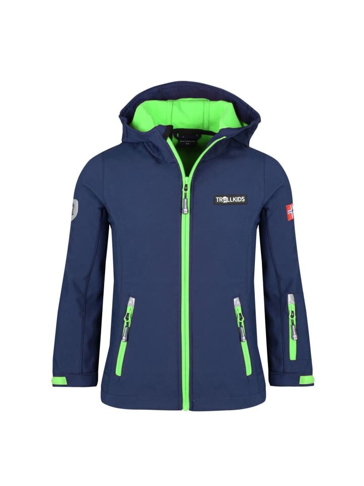 

Куртка Trollkids Oslofjord, цвет navy/green