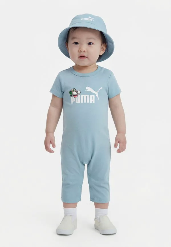Комбинезон minicats для новорожденных, унисекс, с шапочкой Puma, Seafoam
