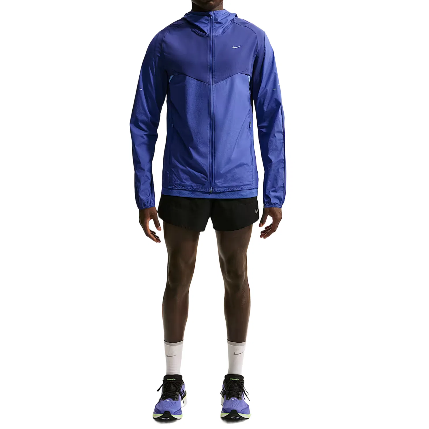 Куртка беговая мужская Stride Plus Repel Nike, Dark Royal Blue/Lapis Blue/Pulse Sapphire Blue
