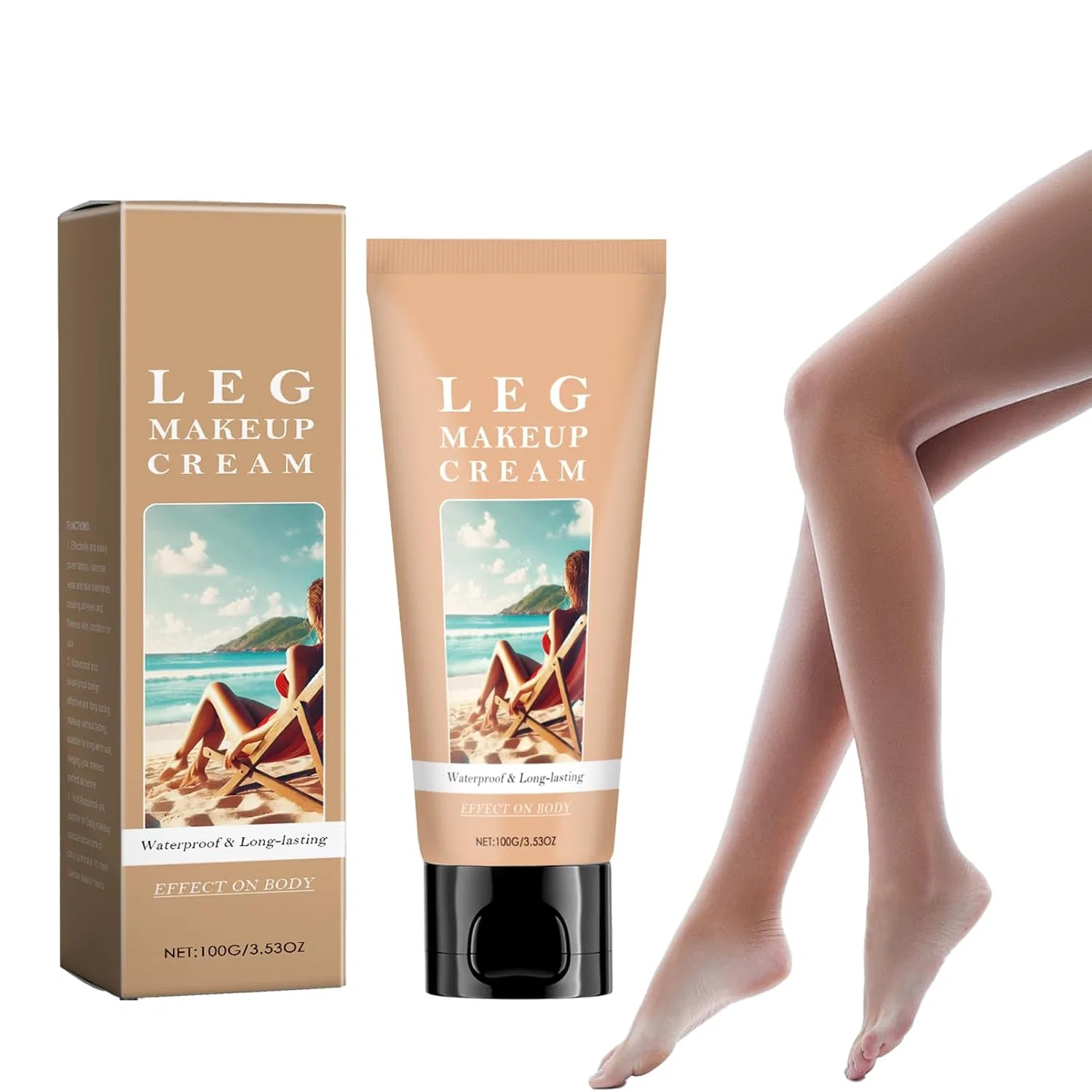 Тональный крем-бронзер для тела Body Darkening Foundation, 100 г Yanzefei