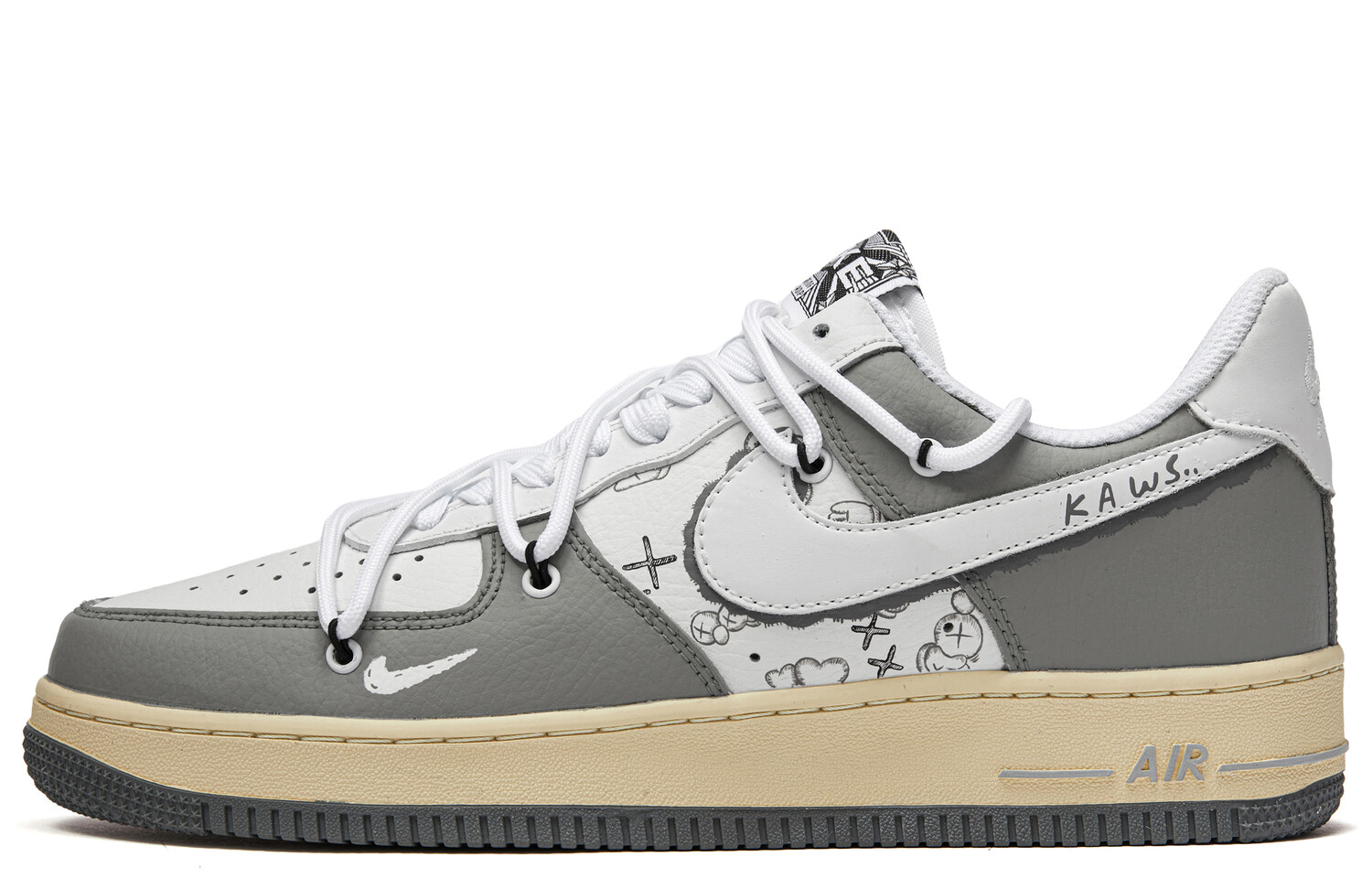 

Кроссовки Nike Air Force 1 Skateboarding Shoes Men Low-top Grey/white, серый